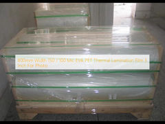 फोटो के लिए 800 मिमी चौड़ाई 150/100 माइक ईवीए पीईटी थर्मल लैमिनेशन फिल्म 3 इंच