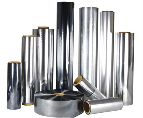 अच्छी कीमत धातु चमक उच्च तन्य शक्ति एल्यूमीनियम धातुकृत थर्मल लेमिनेशन फिल्म सौंदर्य प्रसाधन के लिए पैकेजिंग लंबाई 200-3000m ऑनलाइन